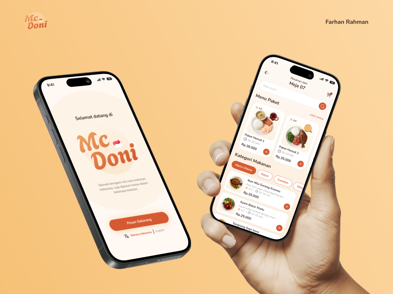 McDoni | Self-Ordering Kiosk Interface case study design figma fnb food app kiosk mobile app mobile app design study case ued ui ui design uiux user experience user interface ux