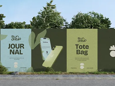 Sundrop Branding Design banner brand identity branding graphic design green logo visual identity wellness