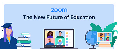 Zoom: The Future of Education branding design ebook epublicsation graphic design illustration infographic information visual