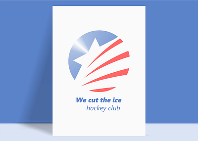 We cut the ice design icon illustration logo typography