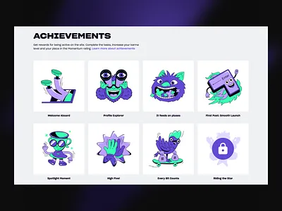 Gamification Elements – Web UX, Achievements Design achievements achievements badge badges colorful funny gamification graphic design icon icon set illustration illustration art ui ui design ui ux design user experience user interface ux ux design web design