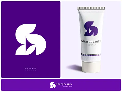 SB Monogram Modern Elegant Logo for Beauty & Skincare Brand b logo b monogram beauty branding beauty logo brandidentity branding cosmetic brand elegant logo logo logodesign logotype makeup logo modern logo s logo s monogram sb logo sb monogram skincare brand logo skincare branding skincare logo
