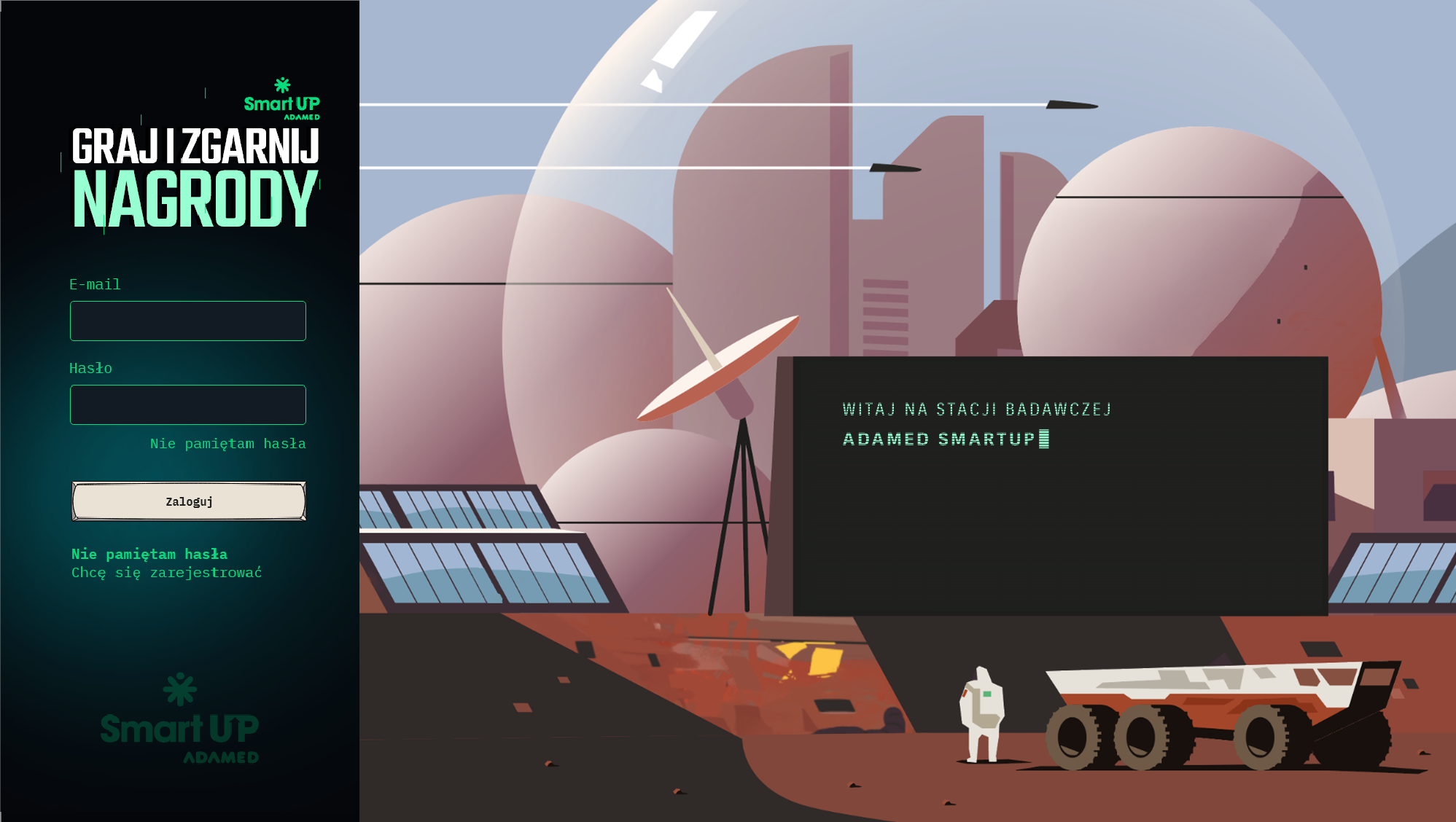 Bacground Art for Adamed SmartUp adamed smartup artwork colorblocking illustration mars minimalist research science fiction space startrek stem vector