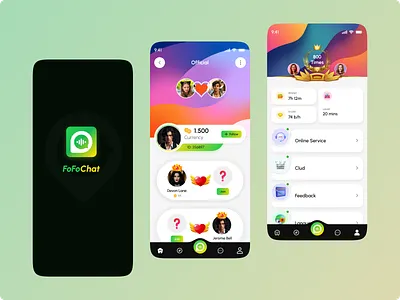 FoFo Live Chat Mobile App - Live voice rooms, new friends every app chat communication contact list design fofo chat friends ios live chat membership message messenger mobile mobile design onboarding product design social media social network video chat voice chat