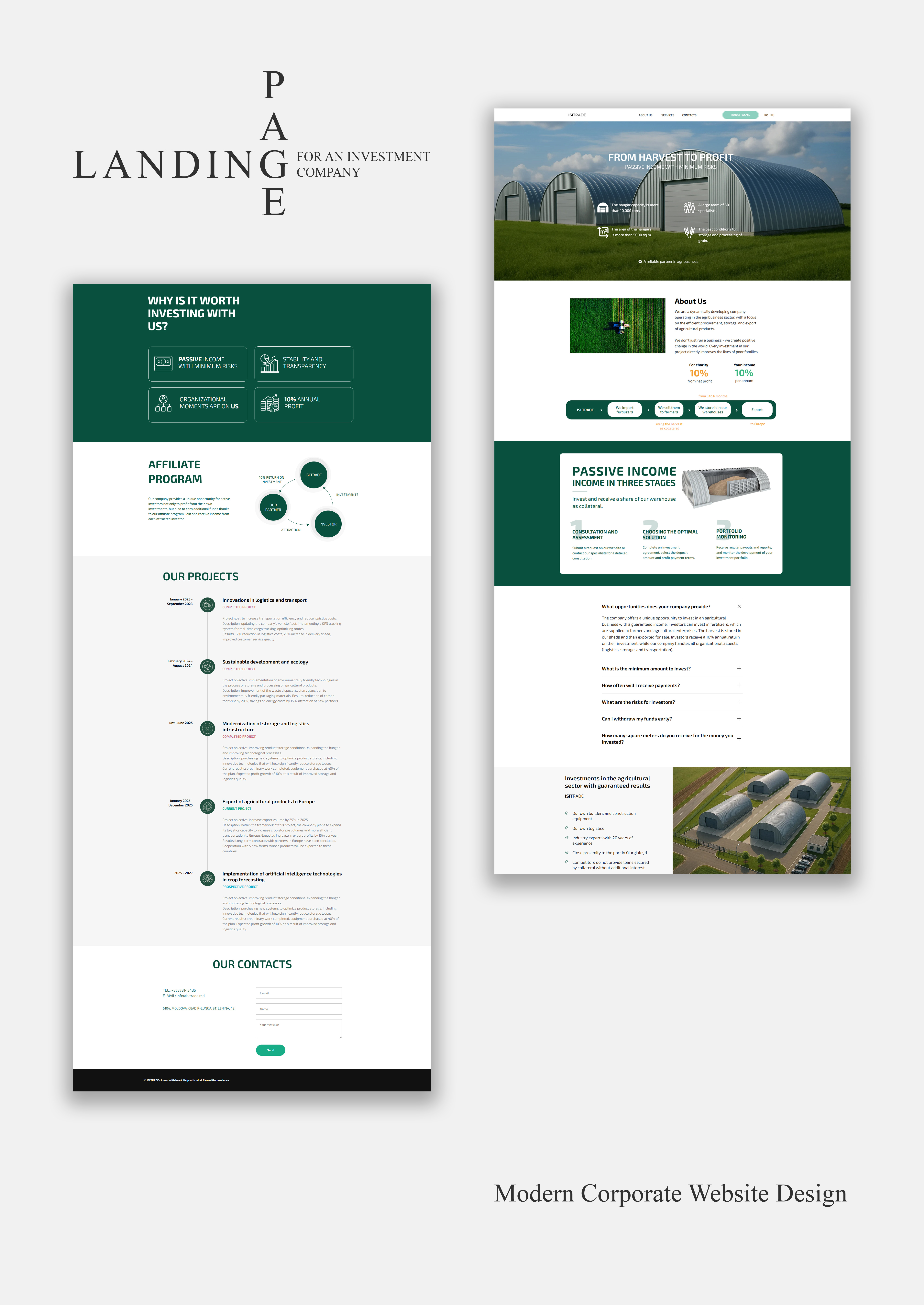 Multiple Website Showcase - ISI Projects branding graphic design modern ui web design web site