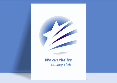 We cut the ice design icon illustration logo typography