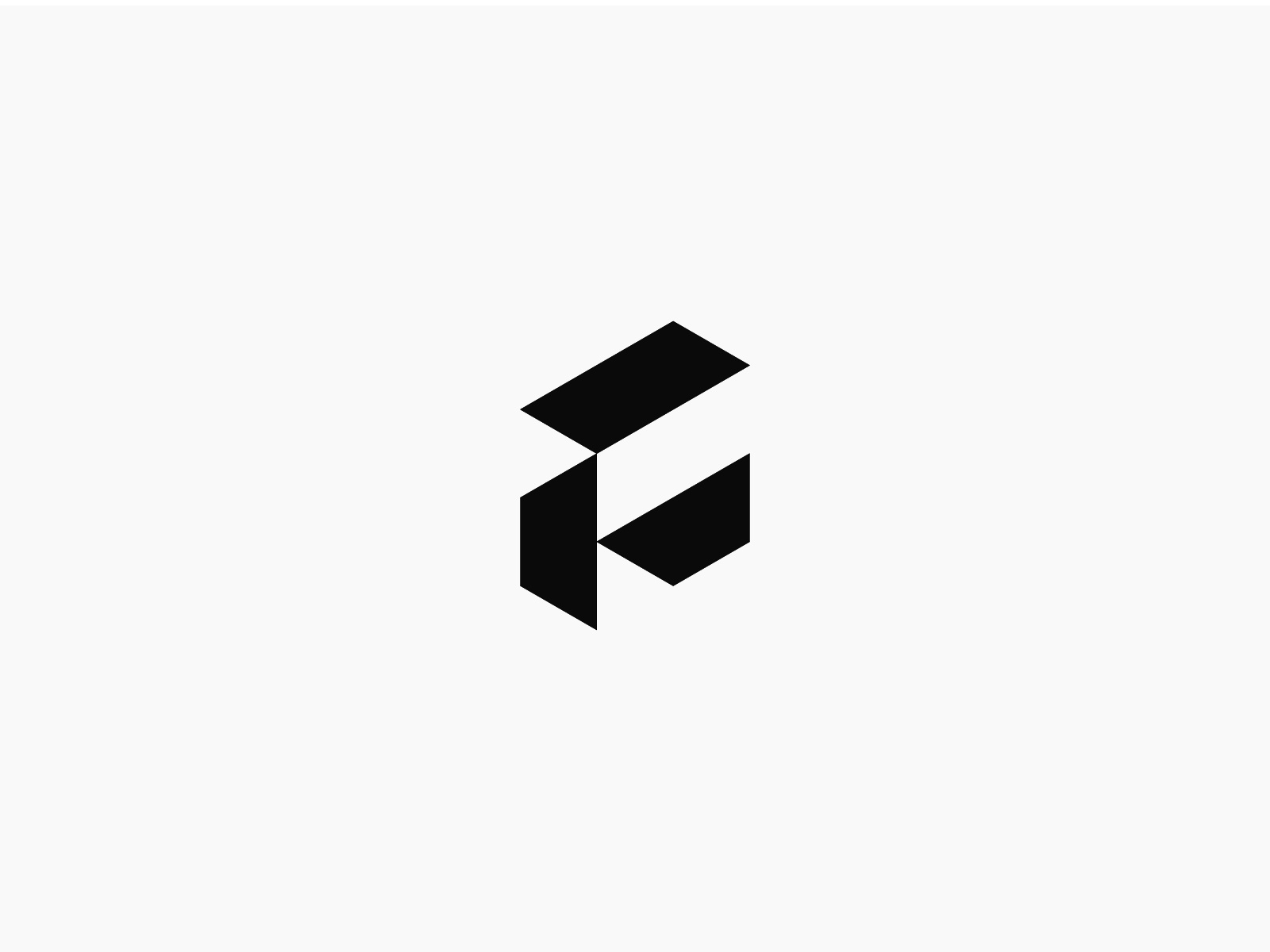 F Monogram Logo — Geometric Symbol abstract logo angular logo branding brandm brandmark f f logo f monogram fc geometric logo grid logo mark minimal logo modern logo tech logo versatile logo