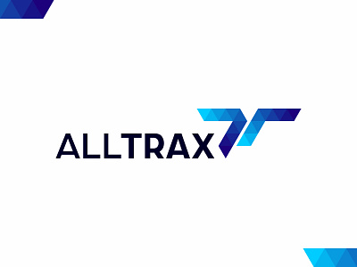 AllTrax, fleet management SaaS logistics company logo design a at company data data architecture distribution fleet letter mark monogram logistics logo logo design management saas secure supply chain t tracking tracks