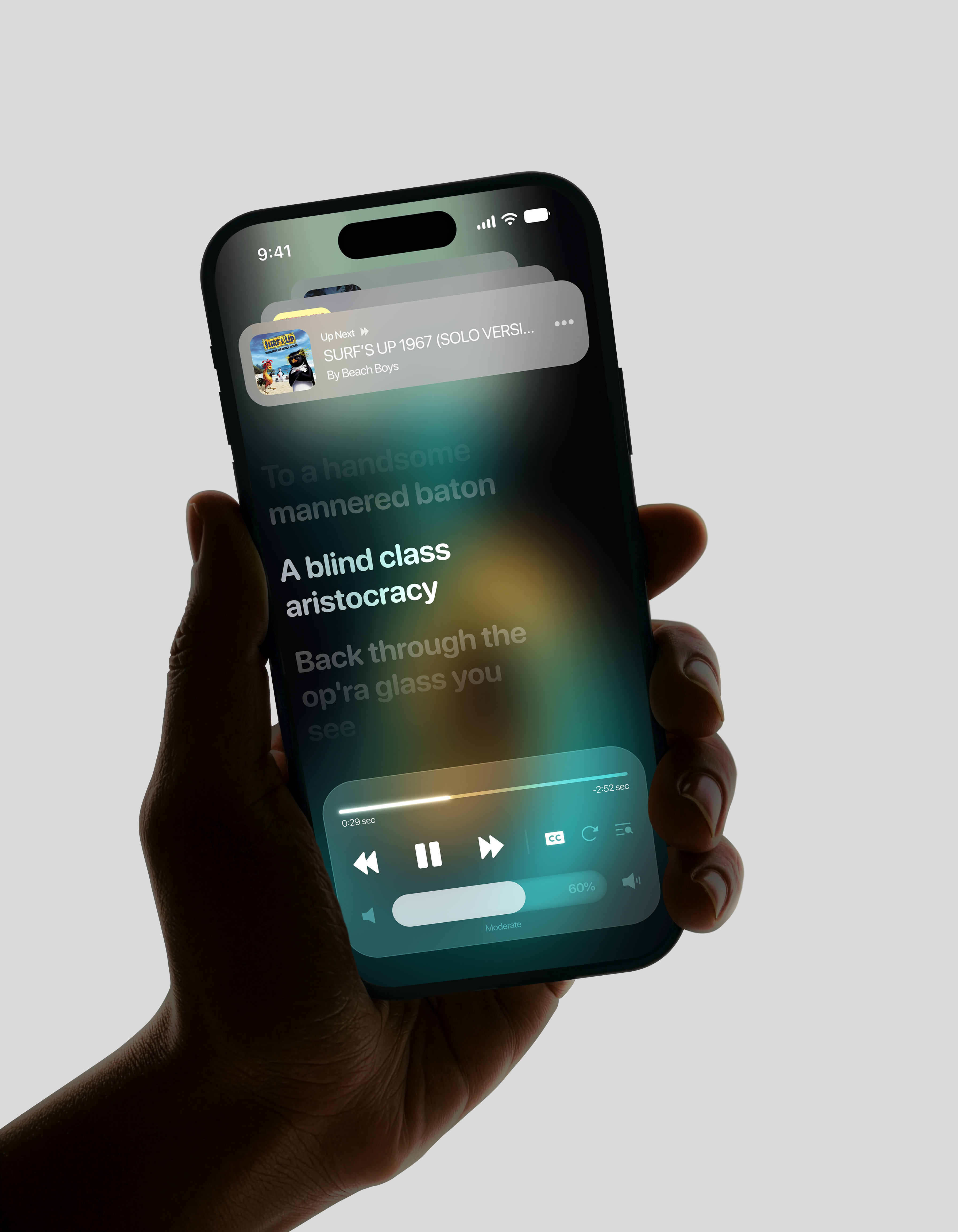 Modern Music Player UI Concept album artwork ui apple music ui dark mode ui design inspiration interaction design modern retro design music app interface music player ui player screen design retro ui design spotify redesign streaming app design uxui inspiration vintage music player visual design