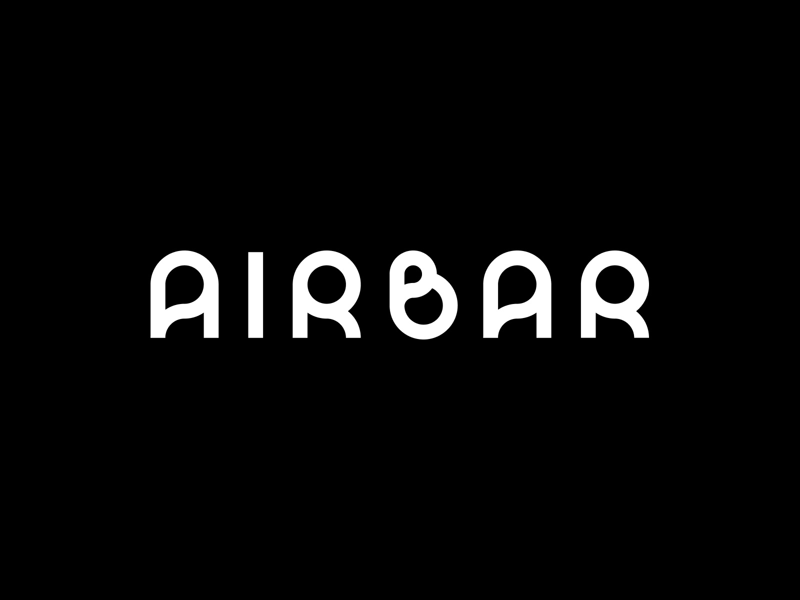 Airbar — logotype for a bar bar branding brandmark custom font custom logo design font graphic design illustration letter lettering logo logo designer logotype mark ui vector