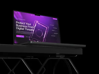 Cyber Security Landing Page 3d animation branding design figma graphic design illustration logo motion graphics typography ui ux vector