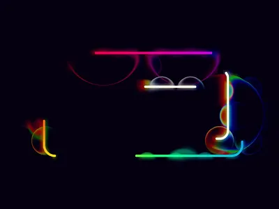 Bubble Box animation box bubbles glass glow loop neon strokes