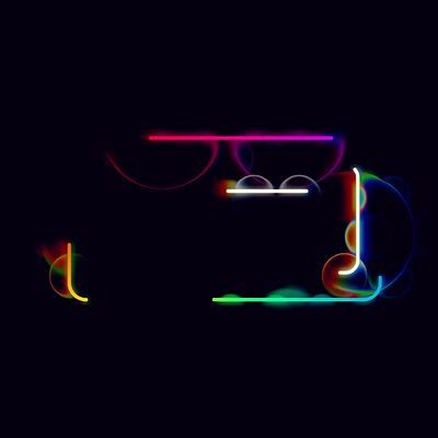 Bubble Box animation box bubbles glass glow loop neon strokes