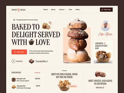 Confectionery Ecommerce Website Design bake shop bakery bakery biscuits bread shop cake confectionery dessert ecommerce food landing page live bakery pastry shop snacks sweets ui user experience web design webdesign website design website designer