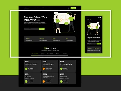 Remote work job consultancy landingpage landingpagedesign landingpagedesigner saaspages shopify ui uidesign uiux ux uxdesign webdesign webdesigner webdev webdeveloper webdevelopment webflow websitedesign wix woocommerce wordpress