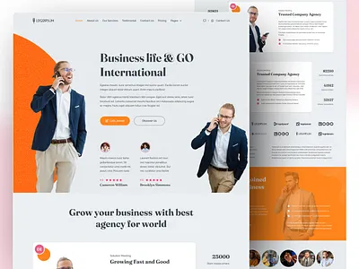 Feedmarket - Digital Agency Landing Page Design agency branding branding agency business business website company design design showcase digital agency elementor landing page modern website popular template ui design ui inspiration uiux website website branding wordpress