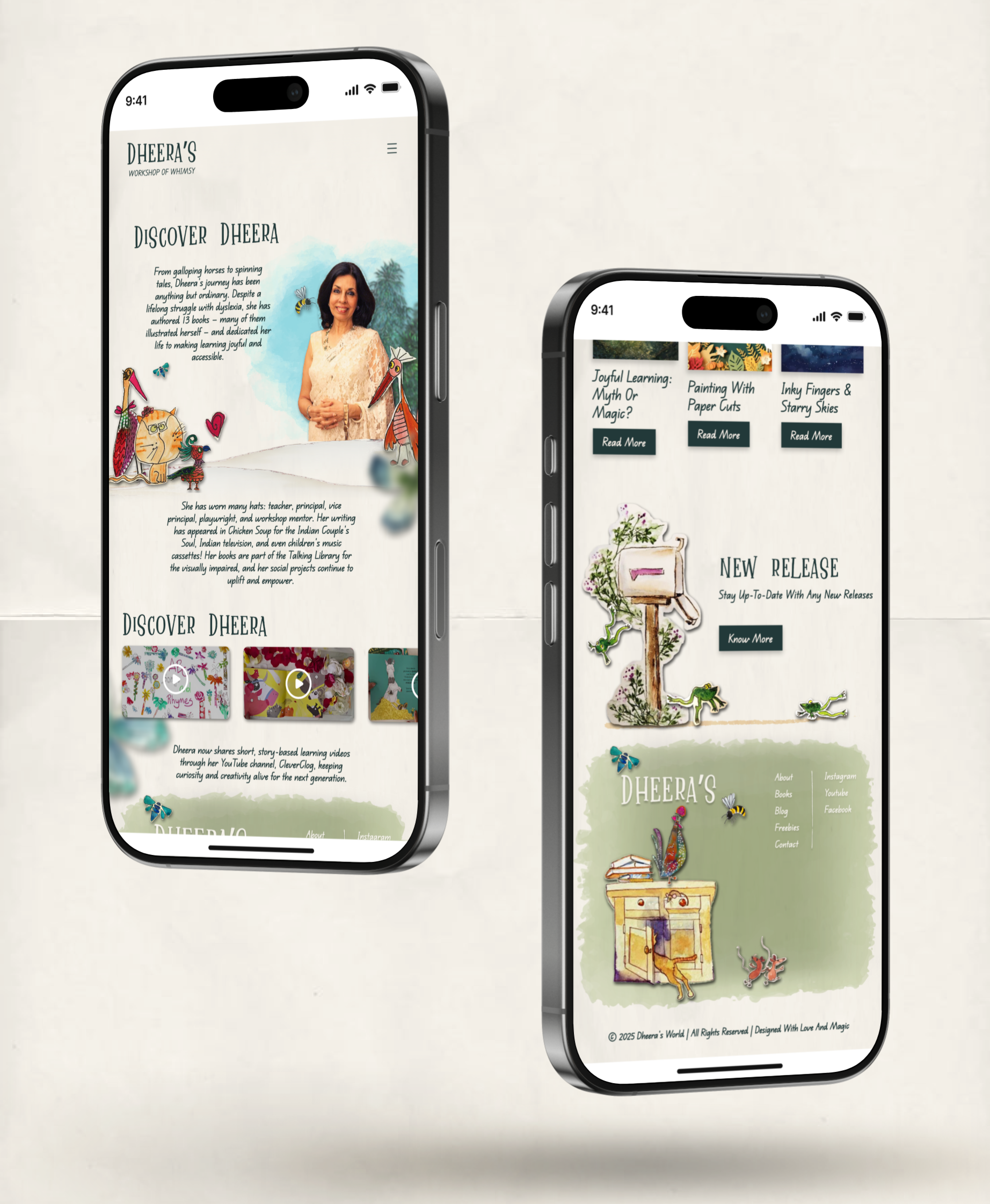 Author's website design - Mobile figma mobile website ui ui design website design