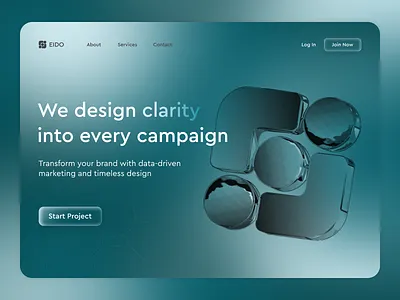 EIDO Landing Page I Gentenox Enterprises design ui ux