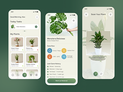 GreenThumb App android android app app app design creative design eco plant app ecommerce app ios ios app mobile mobile app mobile app design plant app plant shop app plants app ui ui design ux ux ui design