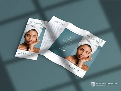 Modern Trifold Brochure Design | Beauty & Saloon adobe illustrator adobe photoshop beauty salon beauty branding beauty brochure graphic design makeup artist brochure modern salon brochure salon marketing spa brochure trifold brochure design