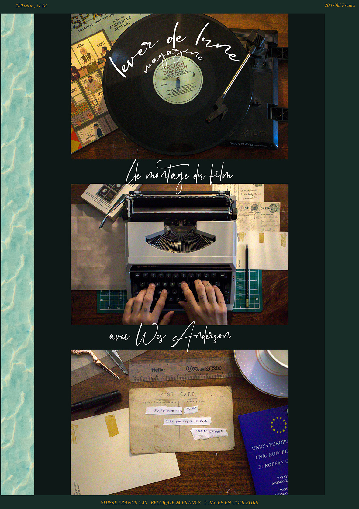 Magazine Cover - Wes Anderson Concept creative type desgin illustration magazine magazine cover photography prop making typography wes anderson