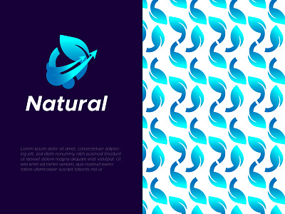 Natural Logo Design | Modern Logo Design | New Logo 3d animation branding business design gfdacademy.com graphic design illustration logo mamunislam85 modern logo motion graphics ui ux vector