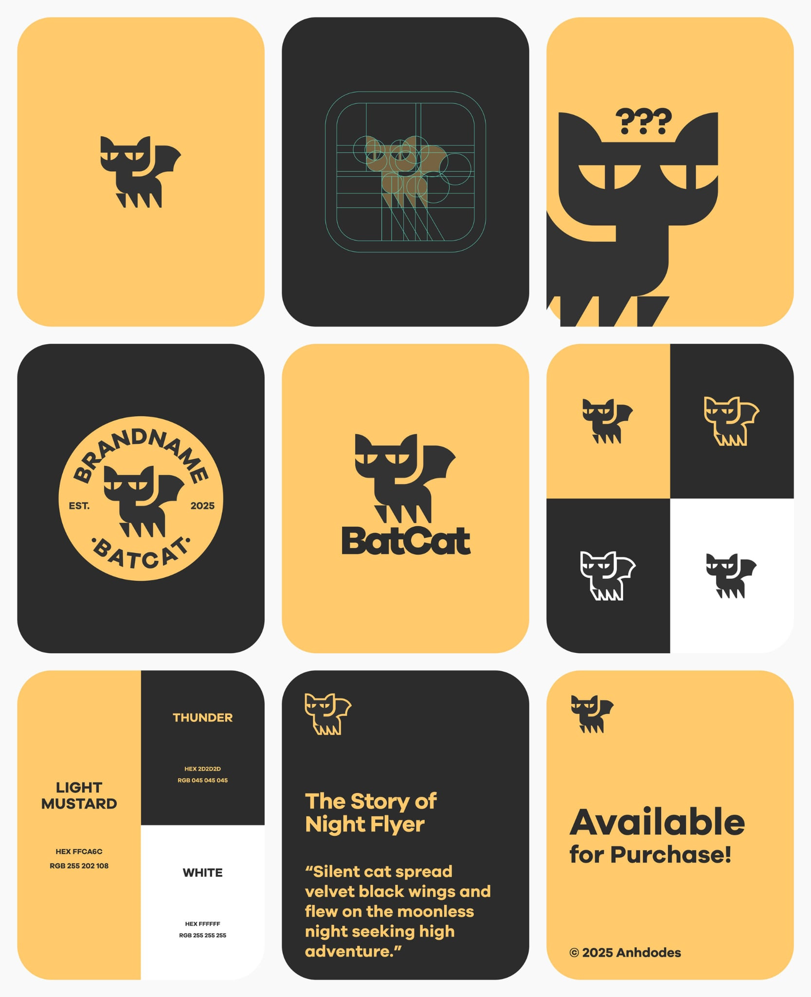 Example of Bat Cat Exclusive Logo Design for Sale by Anhdodes