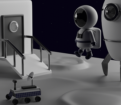 Astronaut 3d 3dblender astronaut blender blender3d blenderrender illustration moon planets space spaceexploration stars