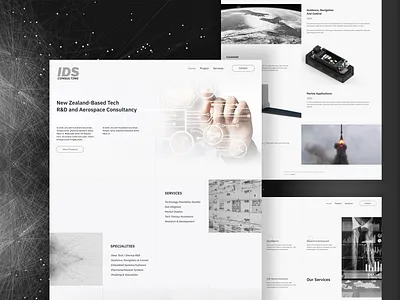 Aerospace consultancy website design design ui ux web website