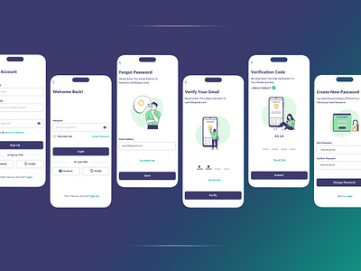 Forgot and Create Password create account create ne password forgot password mobile design signin ui design ux web design