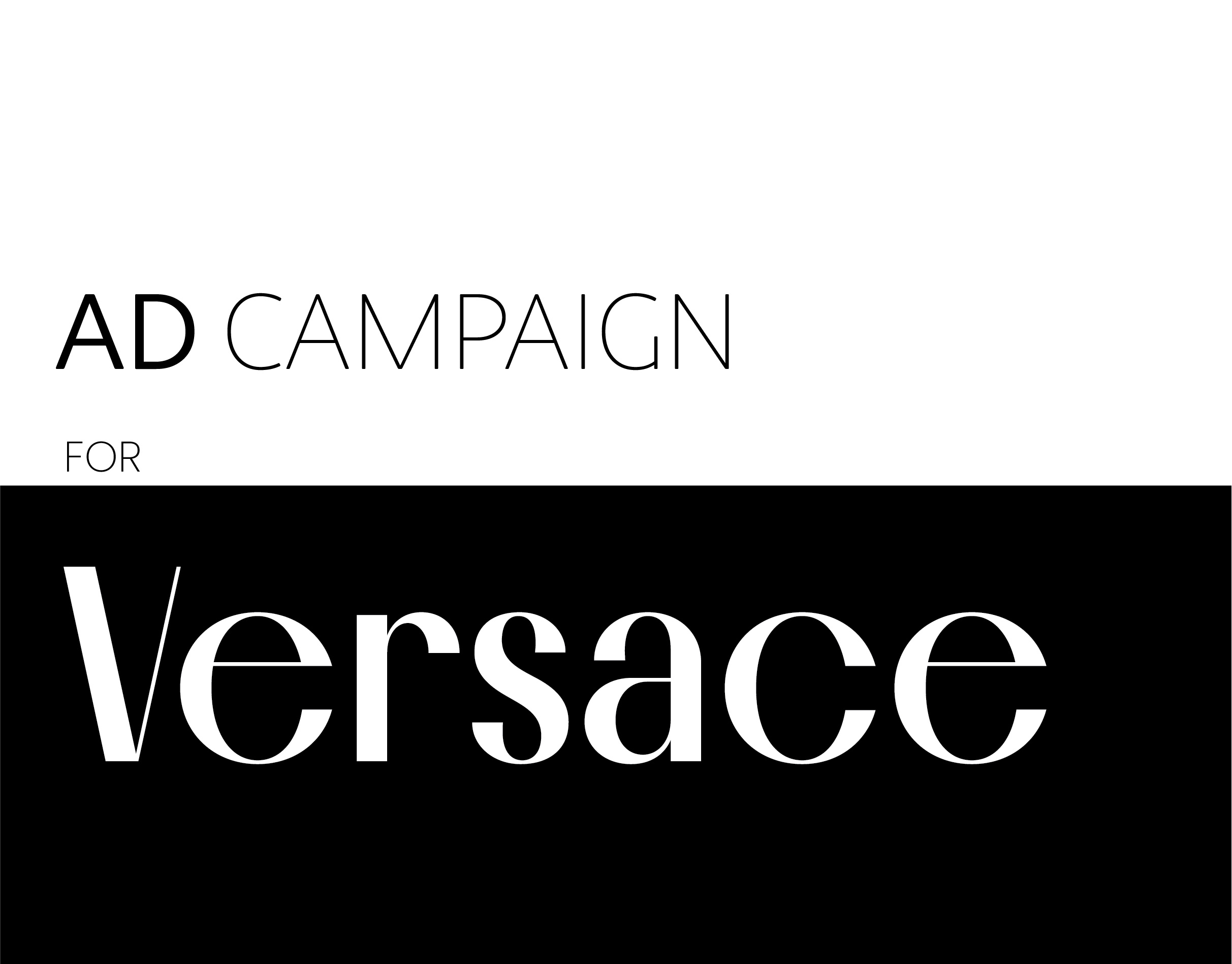 AD CAMPAIGN FOR VERSACE branding graphic design logo ui