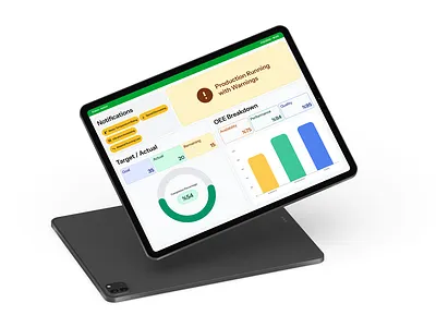 Industrial OEE & Production Dashboard dashboard monitoring ui
