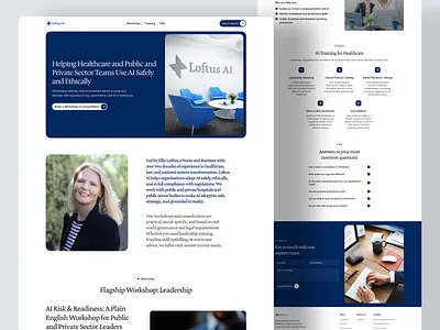 Loftus AI Website Design adobe xd creative web design figma framer frontend development interaction design landing page mobile design prototyping responsive design uiux design user experience user interface web app design web design webflow website development wireframing wordpress