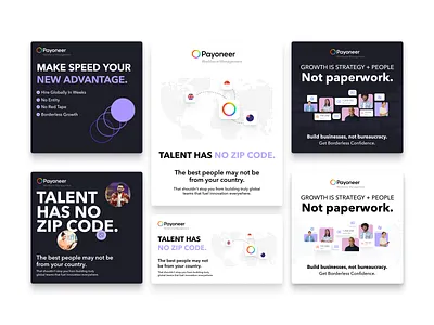 Marketing Creatives for Payoneer creatives