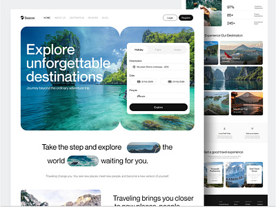 Travel Website Design booking landingpage mountain tour tourism travel travel agency travel app travel booking travel homepage travel landing travel landing page travel ui travel ui design travel ui ux travel web travel website trip ui design ux