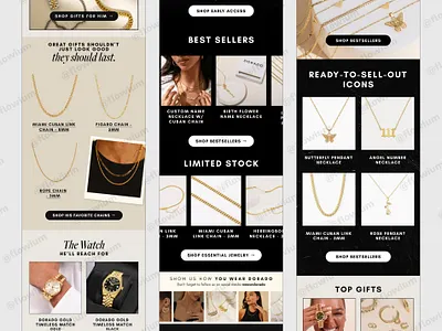 Jewelry Brand Black Friday Email Campaign Design - Early Access branding email email design email marketing newsletter newsletter design