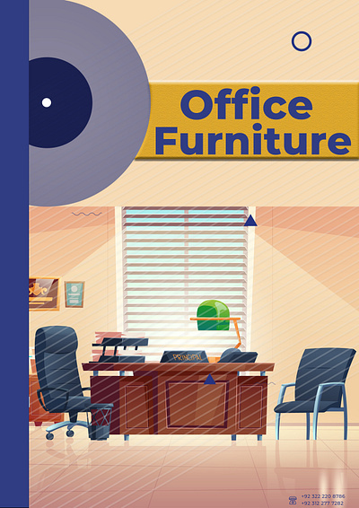 Office Furniture branding graphic design ui