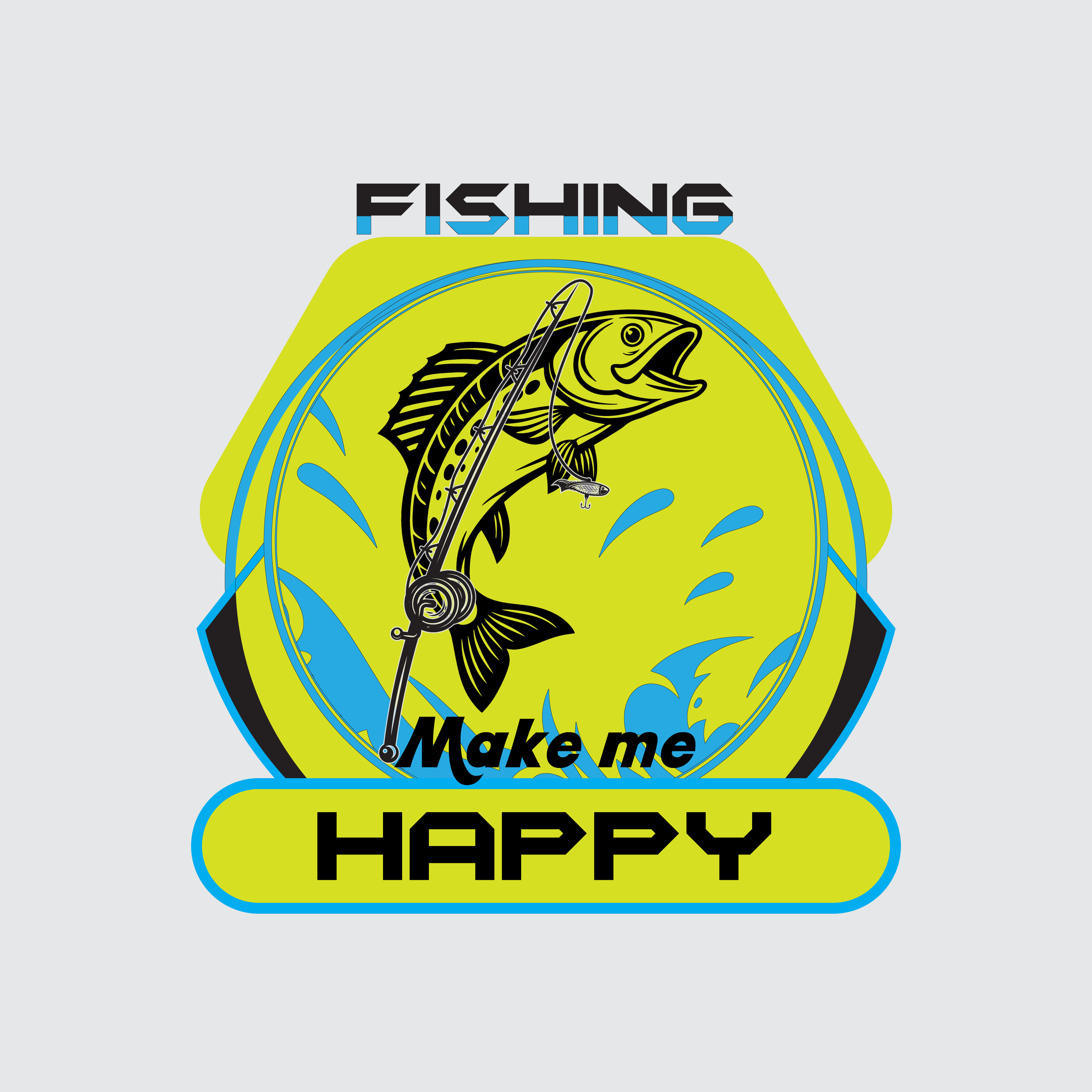 Fishing T shirt Design branding calligraphy design graphic design illustration logo typography