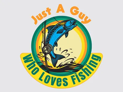 Fishing T Shirt Design branding fishing graphic design illustration logo typography