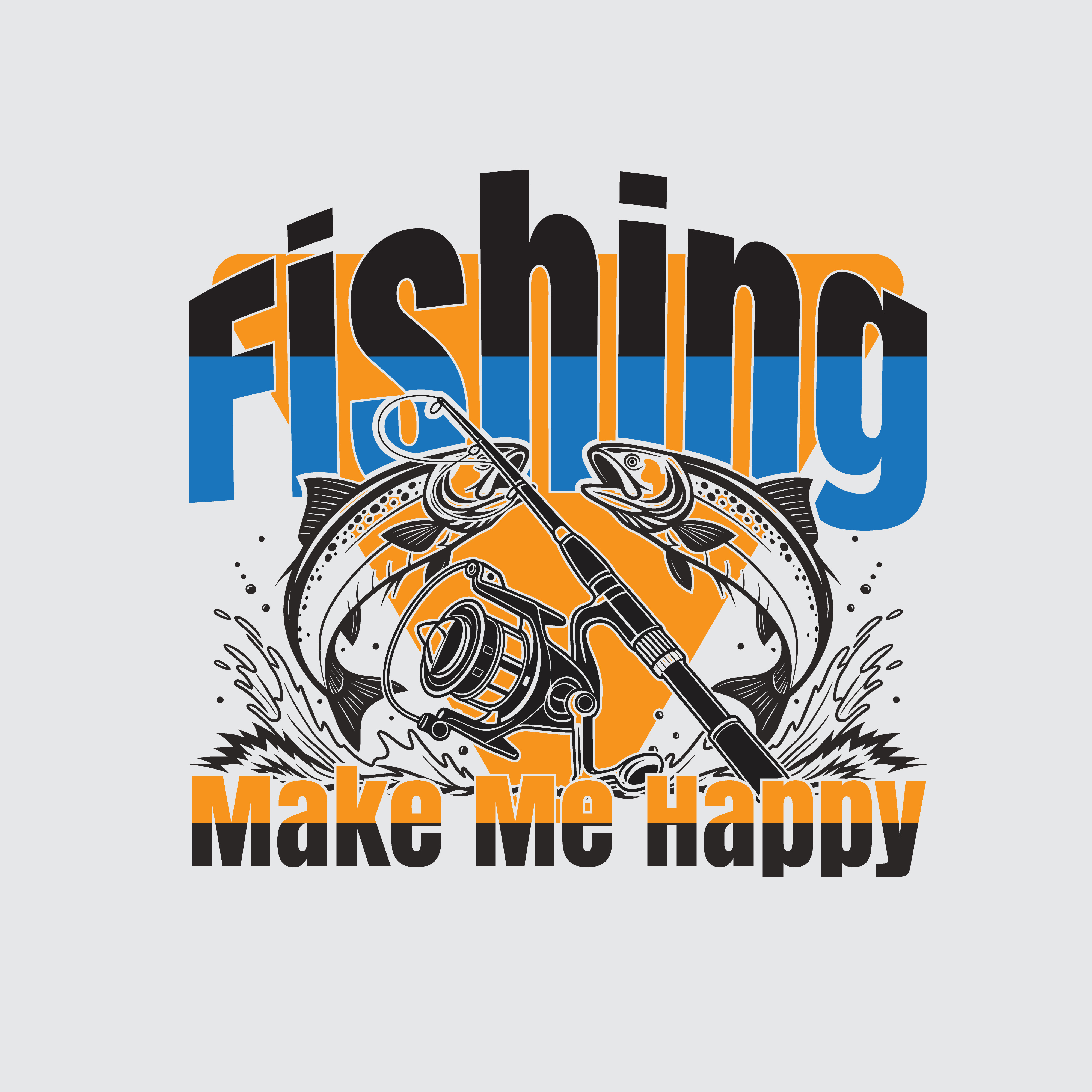 Fishing T Shirt Design branding calligraphy design fishing graphic design illustration typography