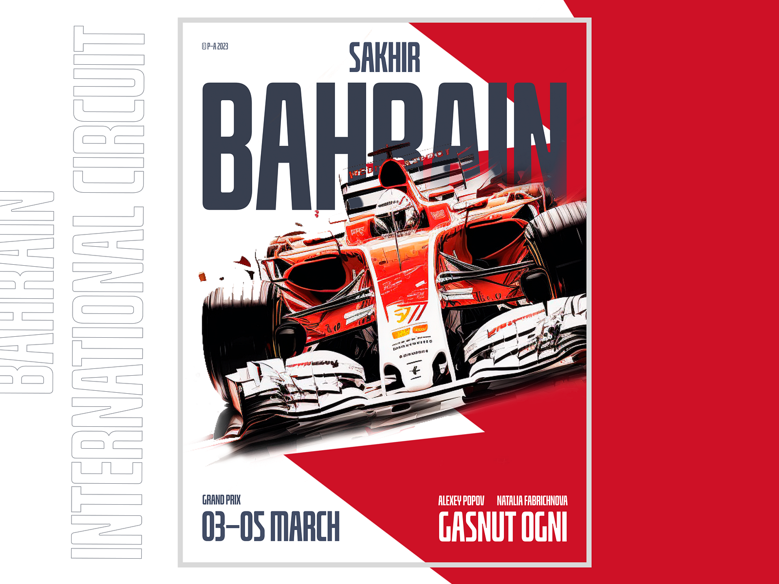 Formula 1 poster by Anton Prostiakov on Dribbble