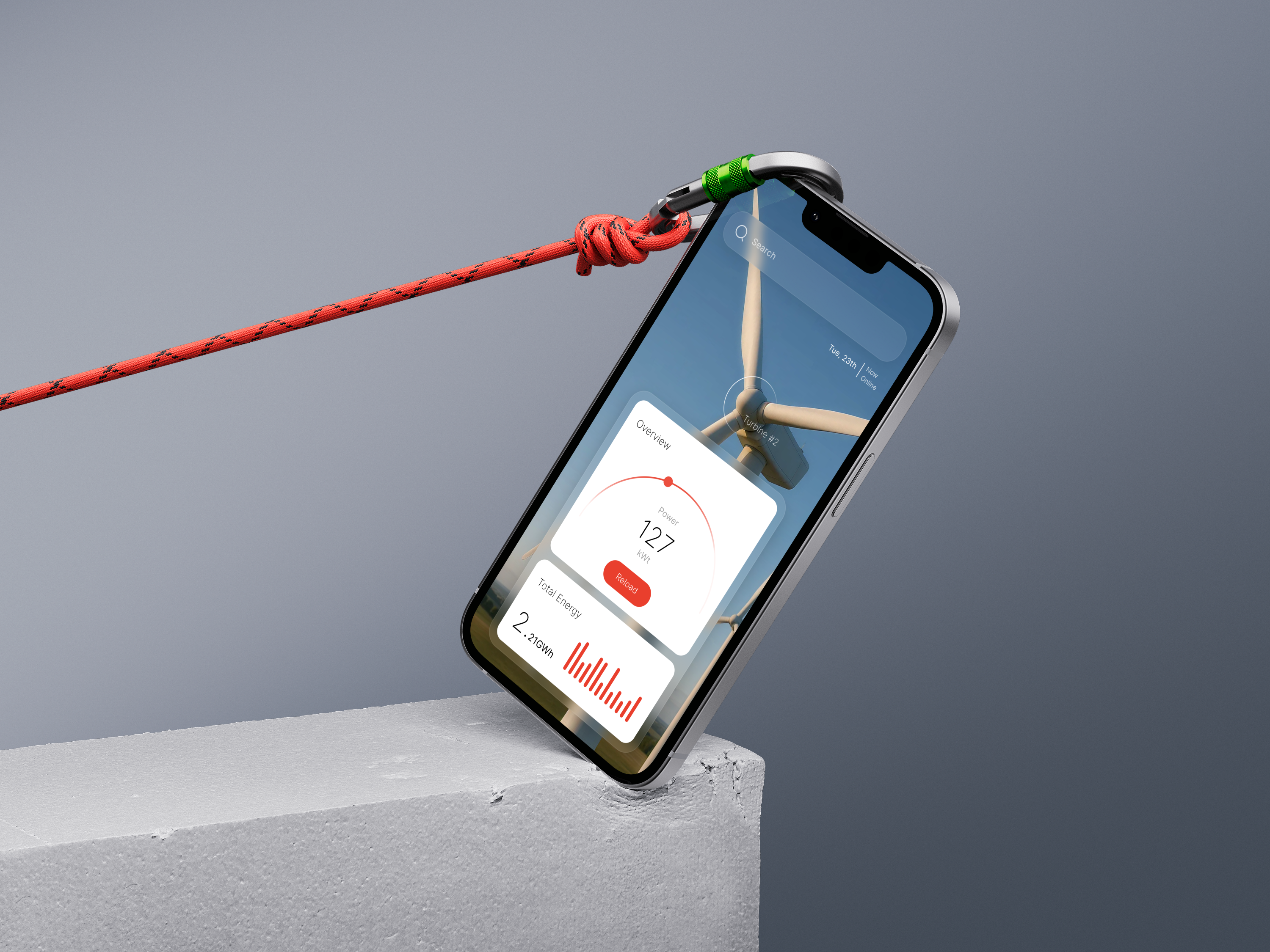 Wind Energy App UI app branding design graphic design ios ui ux uxui