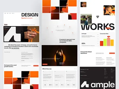 Agency Website agency design agecny iman marketing marketing agency prototype redesign sports sports agency sports design web web design website