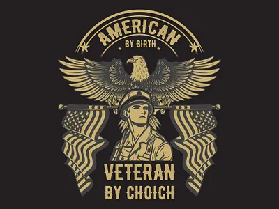 Veteran T Shirt Design branding design graphic design illustration logo vector veteran