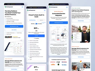 Review Management Mobile Responsive b2bsaasdesign mobilefirstdesign productuiux responsiveuidesign saasmobileui saasresponsivedesign uxuidesign webappdesign