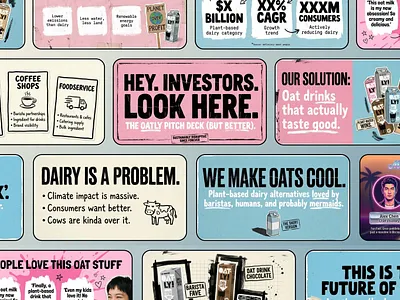 Oatly Pitch Deck Presentation Design beverage pitch deck beverage presentation figma google slides graphic design oatly pitch deck pitch deck powerpoint presentation slides