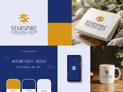 Starspire—Corporate Brand Identity Design 3d logo brand booklet brand guidelines brand identity brand kit branding branding kit company logo corporate logo custom log graphic design illustrator logo mockup moodboard professional logo social media kit stationery vector logo visual identity