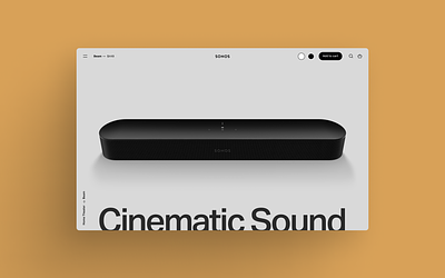 Sonos — Website brand design ecommerce website