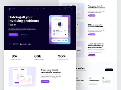 Saas landing page homepage landing page saas uiux web website website design