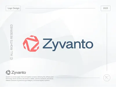 Zyvanto - Supply Chain & Smart Logistics Company Logo brand identity branding design icon identity letter logistic logo logo creation logo design logo designer logo mark logodesign logos logotype supply typography vector z logo